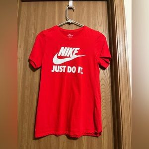 Nike red shirt, Youth L